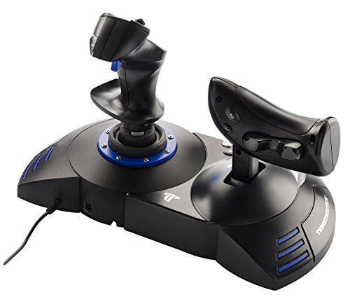 Thrustmaster T.Flight Hotas 4 Joystick con mando de potencia desmontable, para PS4, PS5 y PC