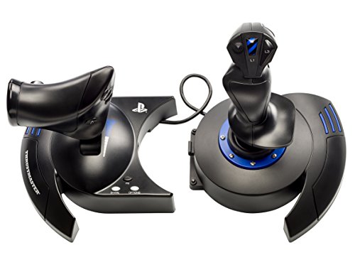 Thrustmaster T.Flight Hotas 4 Joystick con mando de potencia desmontable, para PS4, PS5 y PC