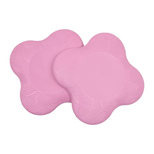 Tiardey 2PCS Yoga Rodillera Cojín Antideslizante Yoga Rodillera Mat para Pilates Training Mat Yoga Bolster Rodilleras Deportes -Rosa