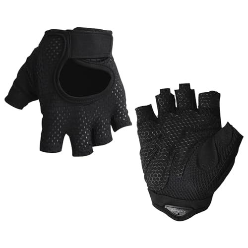 Tibapla Guantes de Ciclismo Guantes de conducción de Medio Dedo Guantes de Ciclismo Antideslizantes Transpirables Guantes de Fitness absorbentes de Golpes Guantes de Senderismo Guantes Deportivos