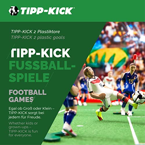 TIPP-KICK Juego de portería de plástico I Juego de 2 Piezas I Accesorios Originales Cada Juego I Repuestos I Blanco