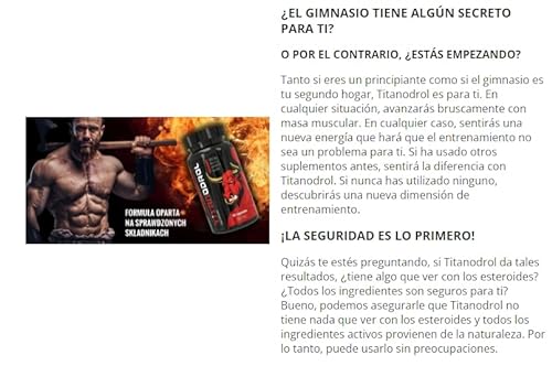 TITANODROL Premium, 2 paquetes, aumenta los niveles de testosterona, rápido crecimiento muscular, rápida quema de grasa, sin esteroides, ¡sin efectos secundarios!