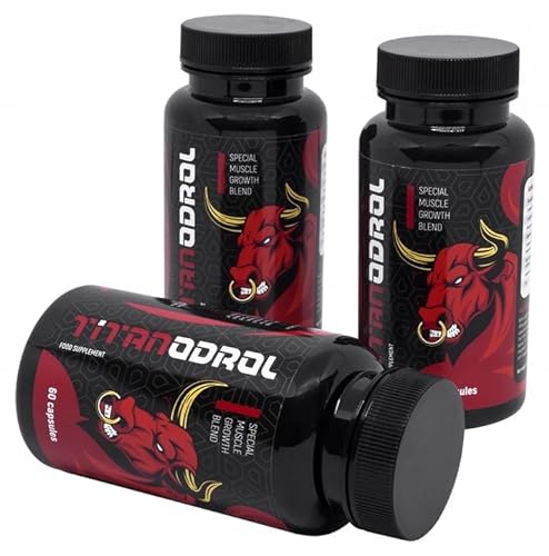 TITANODROL Premium, 3 paquetes, aumenta los niveles de testosterona, rápido crecimiento muscular, rápida quema de grasa, sin esteroides, ¡sin efectos secundarios!