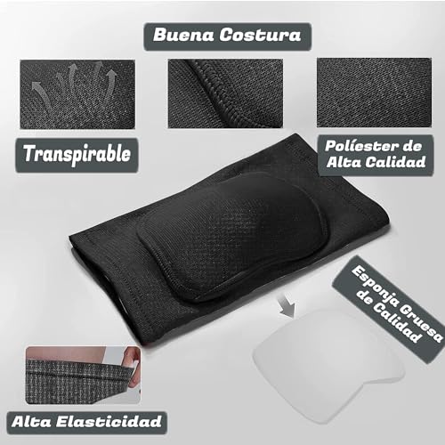 Tizes® Rodilleras Deportivas Unisex - Rodilleras Voleibol y Entrenamiento | Ajuste Cómodo y Flexible con una Protección Premium | Rodilleras Baile Antideslizantes, Balonmano, Futbol Sala Portero