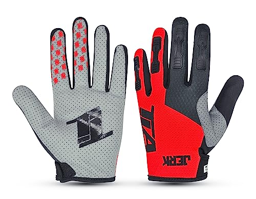 TLA Guantes Motocross Jerk Guantes Enduro - Guantes Moto Hombre y Mujer - Guantes MTB, Quad - Ropa Motocross - Guantes Bicicleta montaña y BMX - Guantes Moto Mujer, Hombre y niño