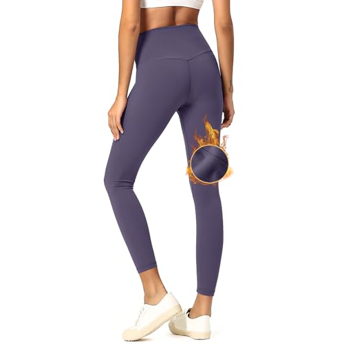 TMEOG Leggins Deportivos Mujer Cintura Alta Mallas 7/8 Mayas Push Up Leggings Reductores Pantalones de Yoga Deporte Running Licras Deportivas(Morado,M)