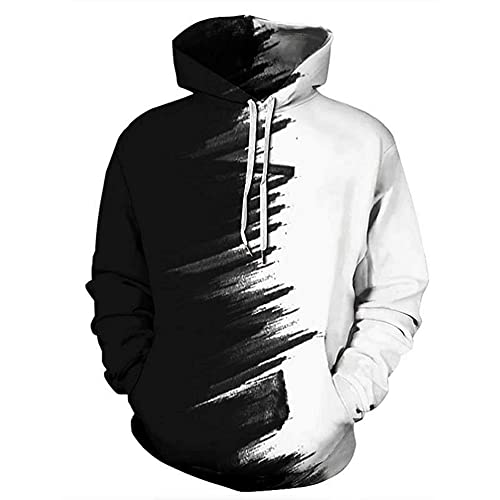 TMOYJPX Sudadera Hombre Capucha Tallas Grandes 3D de Geometría, Chandal Hombre Mujer Anime - Hoodie Suéter Jersey Ropa Deportiva Hombre Invierno Ofertas (#33, L)