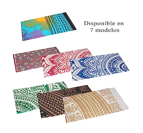 Toalla grande para playa y picnic, mandala para pared 100% algodon, manta/mantel/alfombra/pareo/tapiz (210x230cm, Colores Surtidos)