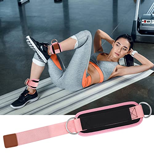 Tobillera para Polea, Tobillera para Cable Máquina, Correas de Tobillo Acolchadas Ajustable con D Ganchos, Tobillera Deportiva Gimnasio Accesorio de Cable para Hombre Mujer Extensiones de Piernas