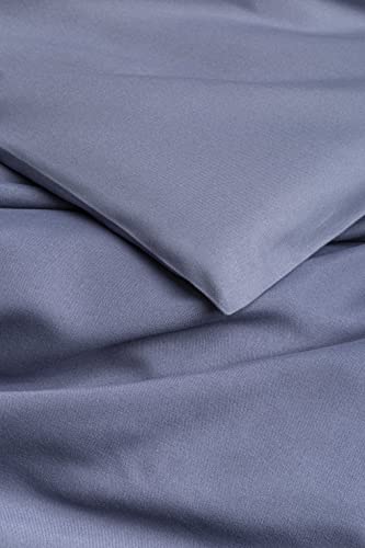 Todocama – Funda nórdica de Microfibra para edredón de Tacto Extra Suave. (Azul grisáceo - Cama 80/90-150x220cm).