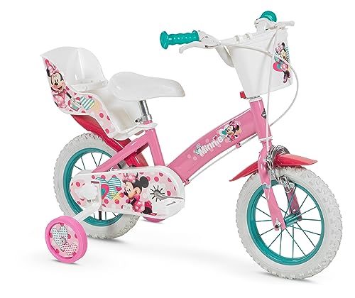 TOIMSA Bicicleta 12" Minnie Huffy (3/5 años), Niños, Multicolor, Pequeño