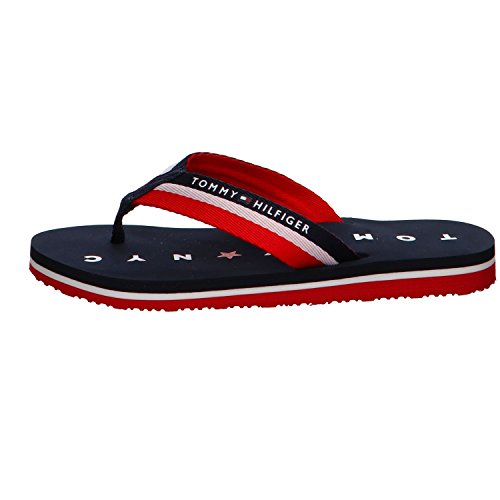 Tommy Hilfiger Mujer Chancletas Tommy Loves NY Beach Sandal Chanclas, Azul (Midnight), 38 EU