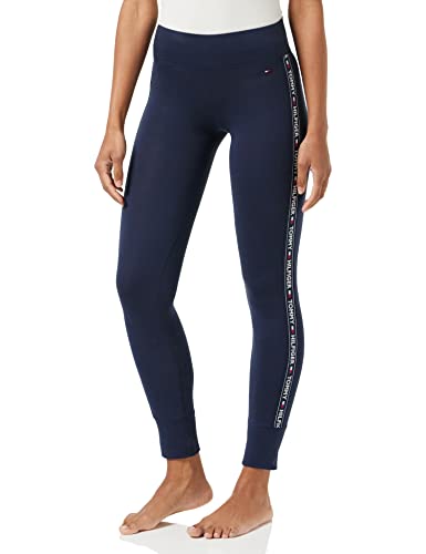 Tommy Hilfiger Mujer Leggings Deportivos, Azul (Navy Blazer), L