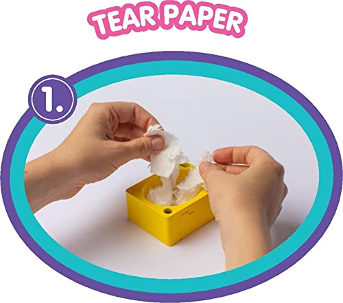 Tomy T12365 Mache Magic, juego de manualidades para niños, juguete para hacer papel maché, adecuado para niños y niñas a partir de 6 años, color rosa