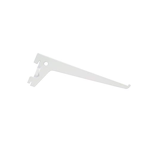 Toolerando Escuadra de Estante para Perfil Cremallera Perforación Simple, Soporte de Estantes para Rieles de Pared, 1 Fila, Longitud 500 mm, Blanco