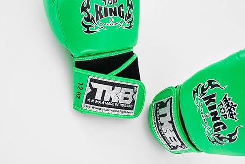 TOP KING Boxing Guante Neon Double Lock Verde (14 oz)