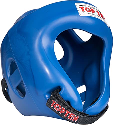 TopTen Competition Fight Casco, Unisex, Azul, M 55-59 cm