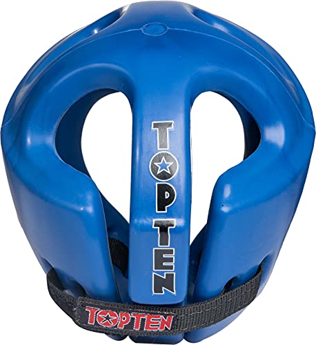 TopTen Competition Fight Casco, Unisex, Azul, M 55-59 cm