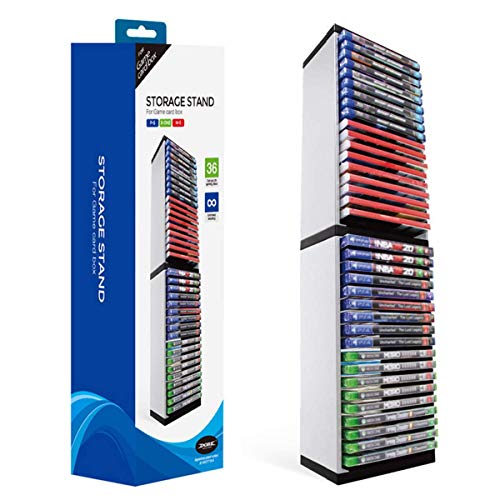 Torre de Almacenamiento de Juegos para PS5, Soporte de Torre de Almacenamiento de Discos de Juegos, Almacena 36 Juegos de PS5 o Discos BLU Ray