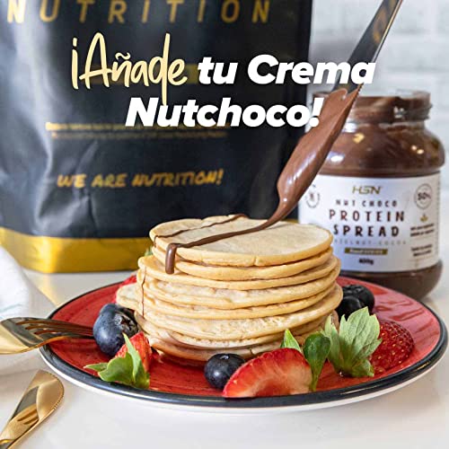 Tortitas Proteicas de HSN Evocakes 2.0 | Sin Sabor 1 Kg = 10 Tomas por Envase | Protein Pancake: Preparado de Tortitas de Avena + Claras + Whey | Tortitas Fáciles y Rápidas de Hacer