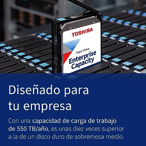 Toshiba 18TB Enterprise Internal Hard Drive – MG Series 3.5' SATA HDD Mainstream server and storage, 24/7 Reliable Operation, Hyperscale and cloud storage (MG08ACA16TE)