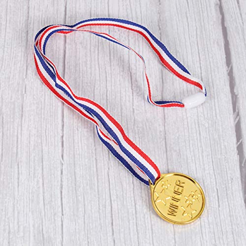 TOYANDONA 24 Unidades de Trofeos de Premios Infantiles Mini Juguete Medallas de Plástico de Oro, para Niños, Copa de Trofeo para Fiesta