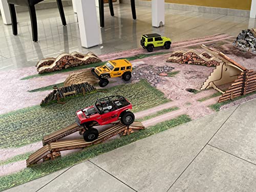 Toyswd Moqueta Circuito RC Crawler Park 1/24 de 200x100cm