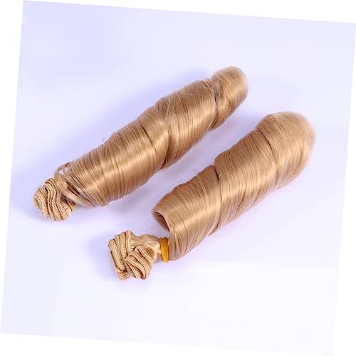 Toyvian 5 Piezas Pelo De Muñeca para Manualidades Herramienta De Restauración Peluca De Muñeca De Bricolaje Pelo De Muñeca Mohair Muñeca Peluca De Pelo Chinos Suministros para Manualidades