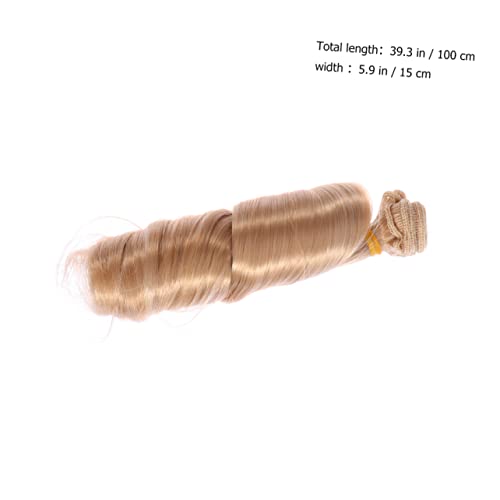 Toyvian 5 Piezas Pelo De Muñeca para Manualidades Herramienta De Restauración Peluca De Muñeca De Bricolaje Pelo De Muñeca Mohair Muñeca Peluca De Pelo Chinos Suministros para Manualidades