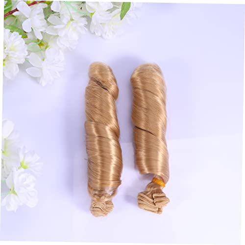 Toyvian 5 Piezas Pelo De Muñeca para Manualidades Herramienta De Restauración Peluca De Muñeca De Bricolaje Pelo De Muñeca Mohair Muñeca Peluca De Pelo Chinos Suministros para Manualidades