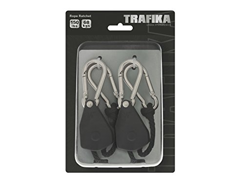 TRAFIKA Rope Ratchet 1 Par / 2 Uds/POLEA Hidroponía Ultra Resistente (hasta 68 KG) para Reflectores y Filtros de Carbono de Armario de Cultivo de Interior/Rope Ratchets/POLEAS