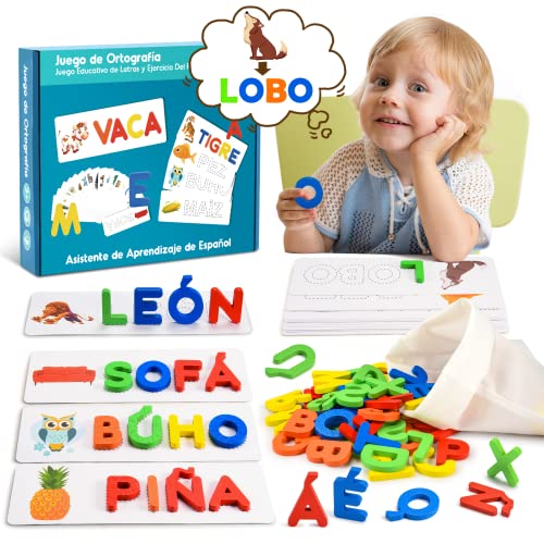 Tragik Juguetes Educativos para Niños 3-8 Años, Puzzle para Aprender a Leer Escribir Juegos Pizarra Infantiles Smart Games Juguetes Montessori Regalos.