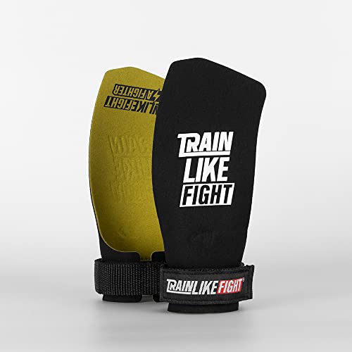 TRAINLIKEFIGHT Icon 0H - Calleras para Cross Training, calistenia, Ejercicios gimnásticos, protección para Tus Manos - Icon Green - XL