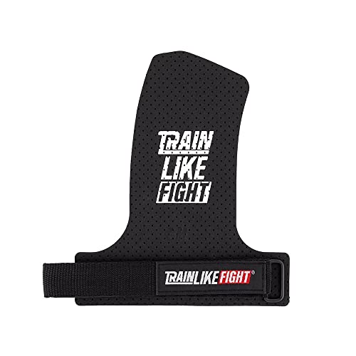 TRAINLIKEFIGHT Loud/Xeno/Icon - 0H/2H/3H - Calleras para Cross Training, calistenia, Ejercicios gimnásticos, protección para Tus Manos - Xeno OH - Black - L