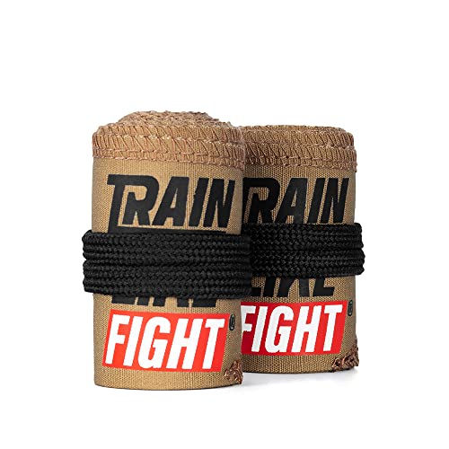 TRAINLIKEFIGHT - Muñequeras H.D. para Cross Training, calistenia, Ejercicios gimnásticos, protección para Tus muñecas - Coyote