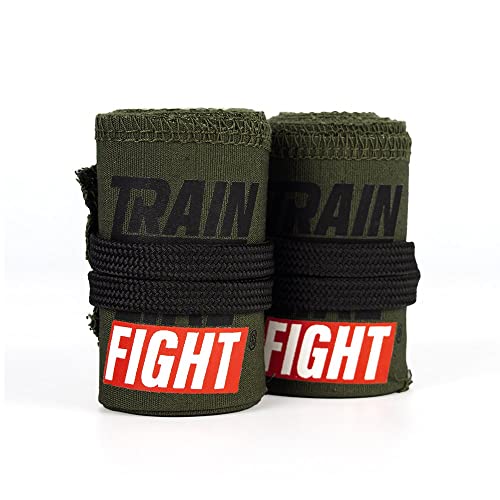 TRAINLIKEFIGHT - Muñequeras H.D. para Cross Training, calistenia, Ejercicios gimnásticos, protección para Tus muñecas - OD Green