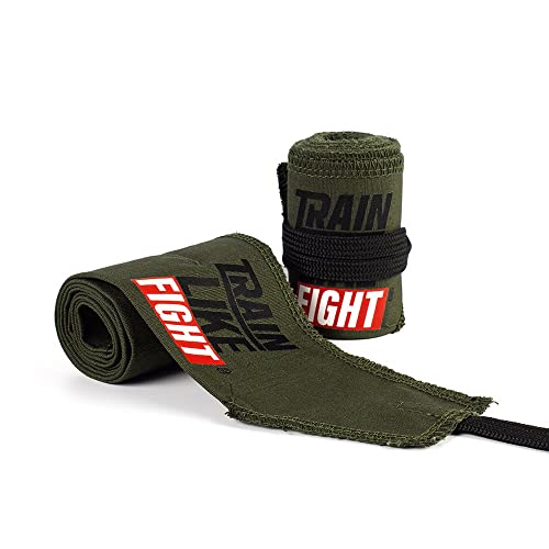 TRAINLIKEFIGHT - Muñequeras H.D. para Cross Training, calistenia, Ejercicios gimnásticos, protección para Tus muñecas - OD Green