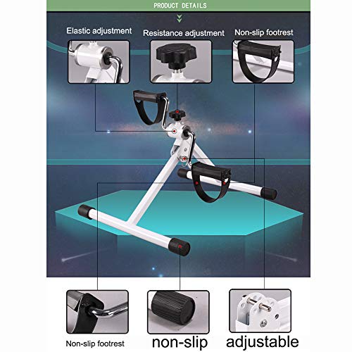 TriGold Bicicleta Plegable De La Máquina De Ejercicio De Fitness Portátil para Uso Doméstico,Mini Máquina Elíptica Compacta Entrenamiento En Interiores Aeróbicos A