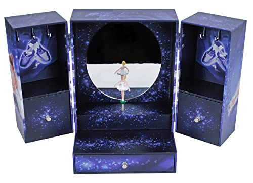 Trousselier- Makeup Cabinet with Music Ballet Dancer, S52070, azul marino