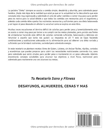 Tu Recetario Sano y Fitness: Desayunos, Almuerzos, Cenas y más.