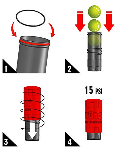 TUBOPLUS- TUBOX3 Naranja 2020 Bote Presurizador de Pelotas de Tenis y Padel - Ahorra Bolas por un Tubo!! - Más Vida para Tus Bolas – Made in Zaragoza-Spain –