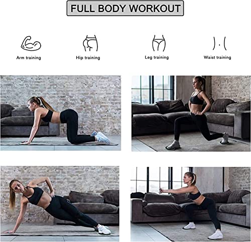 Tuokay 2 Piezas de Sliders de Ejercicio Discos Deslizantes para Fitness Abdominales, Discos Doble Cara Deslizantes para Hogar, Yoga, Fitness, Pilates, Ejercicios de Cuerpo, Moquetas y Solería