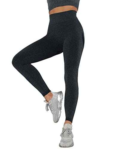 Tuopuda Leggings Push Up Mujer Compresión Elásticos Pantalón Deportivo de Mujer Cintura Alta Leggings Mallaspara Running Training Fitness Estiramiento Yoga y Pilates (Negro, M)