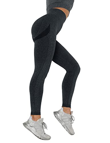 Tuopuda Leggings Push Up Mujer Compresión Elásticos Pantalón Deportivo de Mujer Cintura Alta Leggings Mallaspara Running Training Fitness Estiramiento Yoga y Pilates (Negro, M)