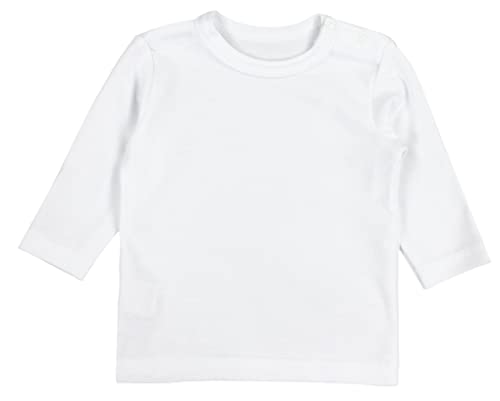 TupTam Bebé Niñas Camisa Manga Larga Paquete de 5, Blanco, 92