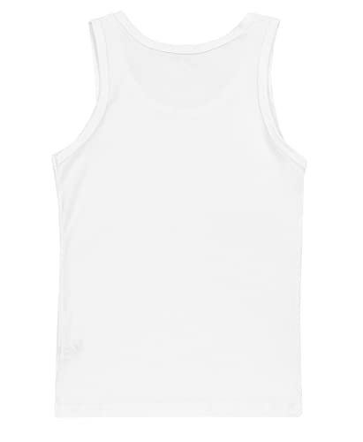 TupTam Camiseta Interior de Tirantes para Niño, Pack de 5, Blanco, 128-134