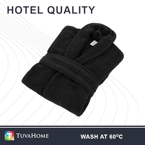 Tuva Home Cinturón Negro Para Albornoz - Cinturón De Rizo 180cm 100% Algodón - Correa Resistente Para Albornoz Calidad De Hotel - Cintura De Rizo