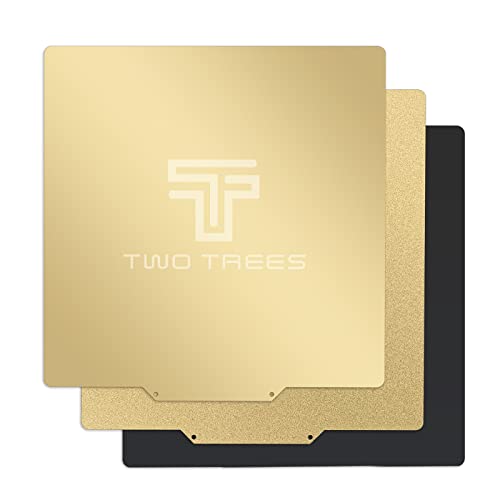 Twotrees Cama de impresión PEI estructurada magnética flexible, 235 mm x 235 mm, chapa de acero de muelles PEI de doble cara con base magnética para MK2/MK2A,Anet A8, Anet A6, Reprap, Mendel