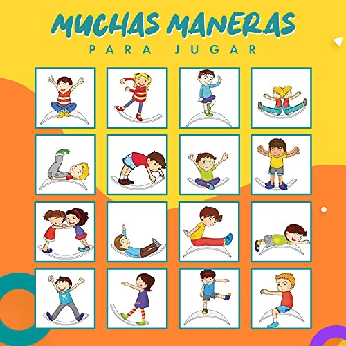 TWR ® - Tabla curva con certificado CE - Acabado BARNIZADO- Ecológica y artesanal de madera fabricada en España - Tabla equilibrio. Tabla Montessori .Tabla de equilibrio/Tabla madera niños