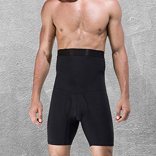 TXYFYP Hombre Reductora Pantalones, Hombre Adelgazante Sauna Pantalones Hot Sweat para Reductora Hombre, Faja Pantalón Faja Reductora Abdomen Cintura Alta Tummy Tuck - Negro, XL